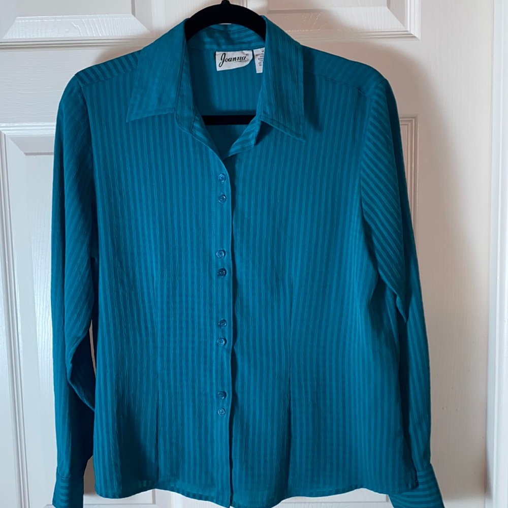 Joanna Women’s Button Down Dress Top  Vintage Size Medium